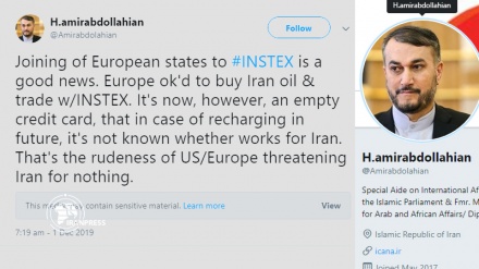 Joining of European states to INSTEX is like an empty credit card