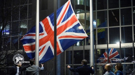 European Parliament, Council remove UK flag