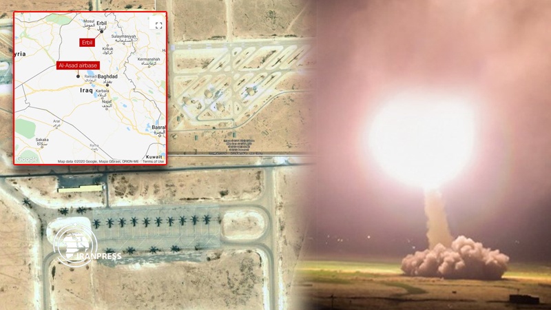 Iranpress: الحرس الثوري يقصف قاعدة عين الأسد الأمريكية بعشرات الصواريخ