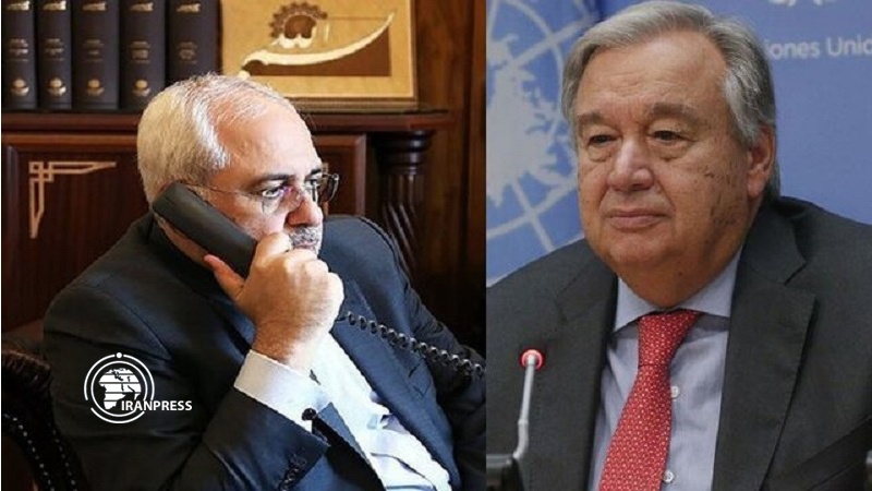 Iranpress: Zarif, Guterres discuss latest developments in Afghanistan