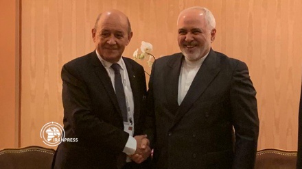 Iranian, French Foreign Ministers held a meeting  in Germany