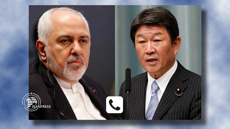 Foreign Ministers of the Islamic Republic of Iran (L) and Japan (R)