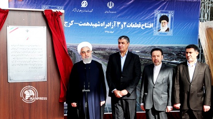 Opening major freeway projects, sign of Iranian engineers' power