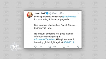 Pompeo, a Secretary of Hate: FM Zarif