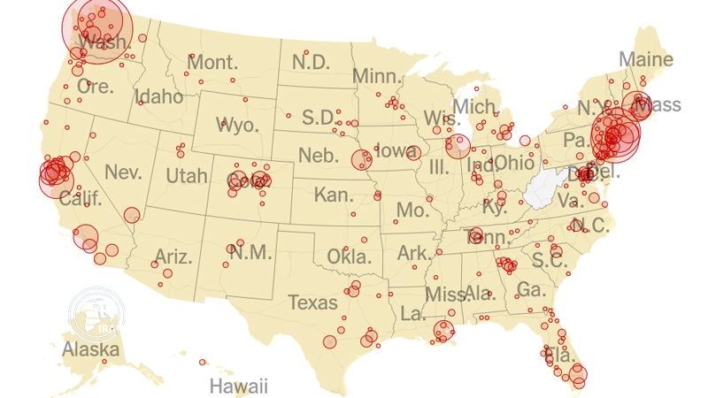 49 US states affected by Coronavirus