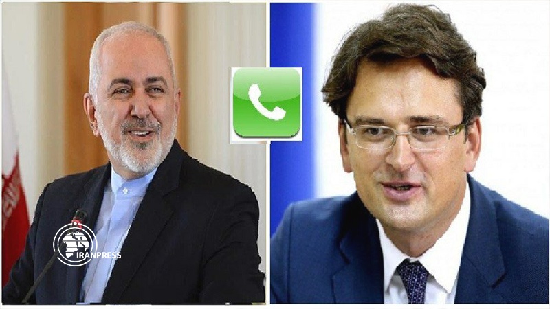 Iranpress: Zarif and Ukrainian FM discuss bilateral issues