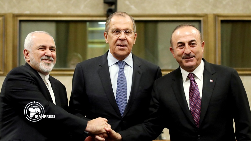 Iranpress: Iran, Turkey, and Russia FMs hold Astana Process talks