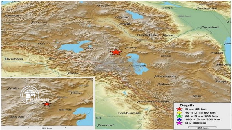 Iranpress: زلزال بقوة 4.7 درجات يضرب مدينة خوي الإيرانية