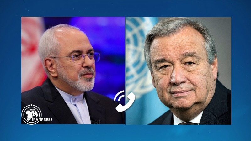 Iranpress: Iran’s FM discusses US’ illegal sanctions with Guterres 