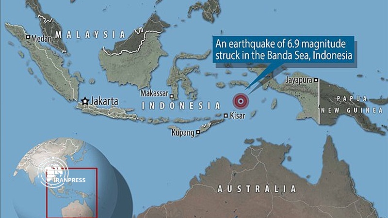 Iranpress: زلزال عنيف بقوة 6.9 يضرب إندونيسيا