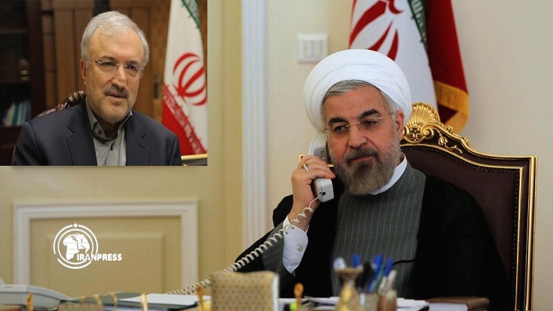 Iranpress: الرئيس الايراني يدعو المواطنين للالتزام بالقواعد الصحية