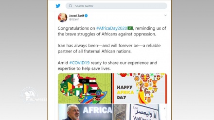 Iran's Zarif congratulates Africa Day 2020