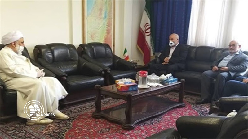 Ayatollah Akhtari meet Nassr Abu Sharif