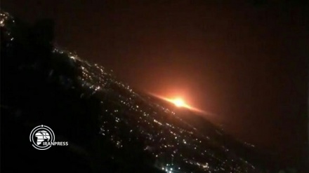 Tehran gas tank explosion cause no casualty 