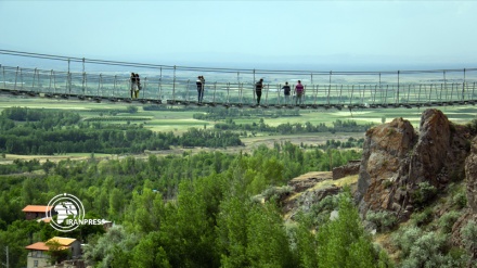 World's first glass suspension bridge in Ardebil