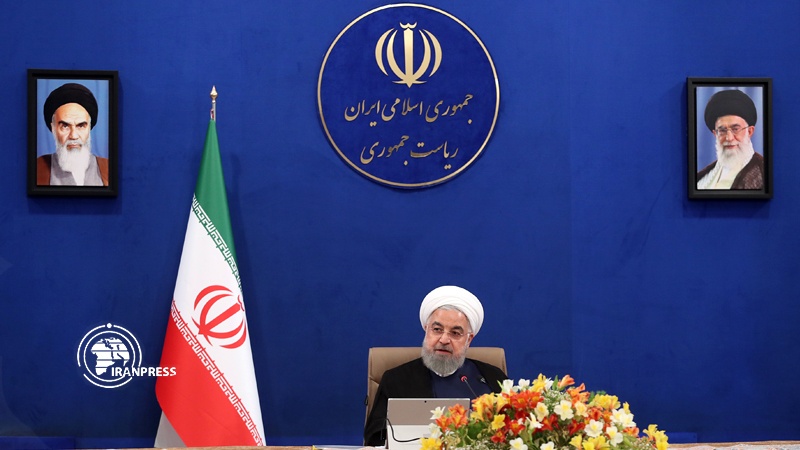 Iranpress: روحاني يحذّر امريكا من عرقلة إزالة الحظر التسليحي ويعتبرها اهم انجازات الاتفاق النووي