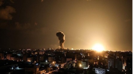Zionist Regime warplanes attack resistance base south of Gaza