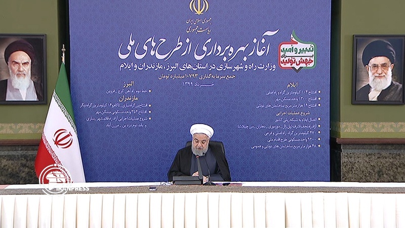 Iranpress: الرئيس الإيراني يرعى افتتاح وتدشين 15 مشروعًا إعماريًا