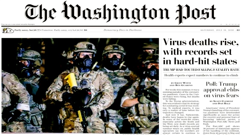 Iranpress: World Newspapers: Virus deaths rise in US, with records set in hard-hit states