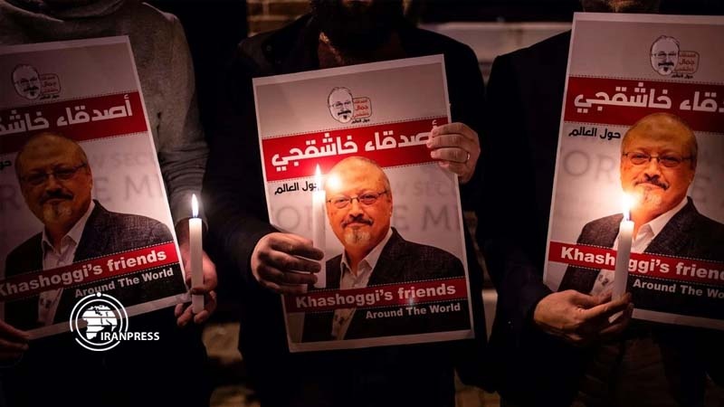 A vigil in Istanbul in October 2018 for the Saudi columnist Jamal Khashoggi, who was killed that month in the Saudi Consulate in the city. (AFP)