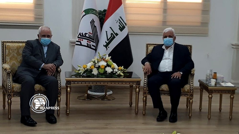 Iranpress: ظريف يلتقي برئيس الحشد الشعبي ورئيس البرلمان العراقي