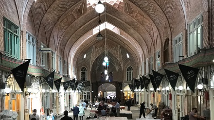 Imam Hussein mourning flags raised at world's largest indoor market