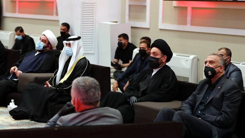 Iranpress: Mustafa Al-Kazemi attended Ashura night ritual 