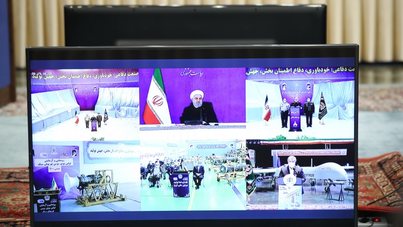 President Rouhani unveils new defense industry achievements
