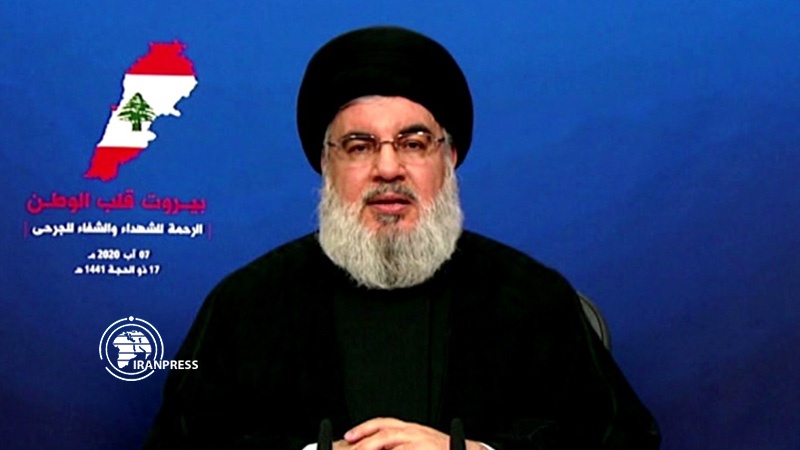 Nasrallah slams US sanctions against Lebanese amid Beirut blast