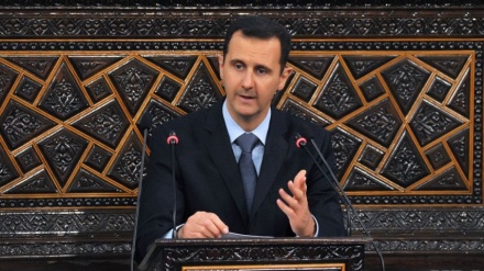 الرئيس السوري بشار الاسد يلقي خطابًا في مجلس الشعب