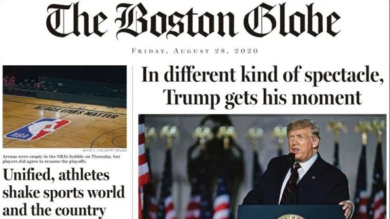 Iranpress: World Newspapers: Trump draws stark battle lines