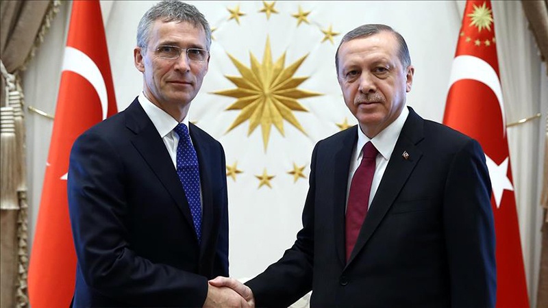 Iranpress: NATO Chief, Turkish President talk about Mediterranean crisis