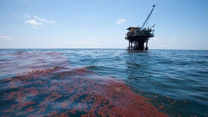 Iranpress: تنظيف المناطق المحيطة بالمنصات النفطية في الخليج الفارسي من التلوث بالنفط