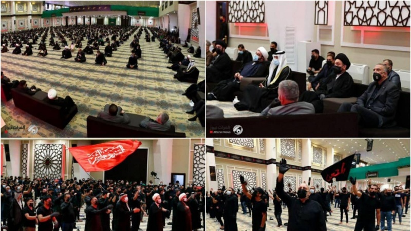 Iranpress: رئيس الوزراء العراقي يشارك في مراسم إحياء عاشوراء الحسيني