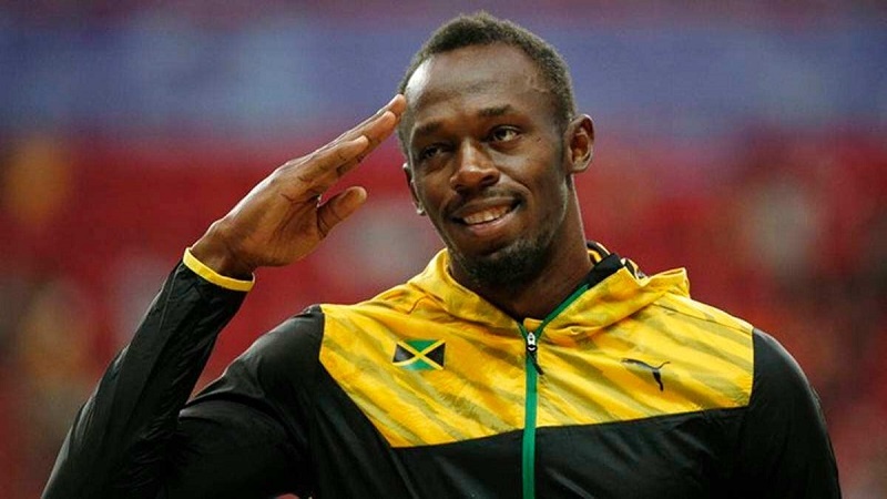 Usain Bolt visits the remodeled Atletico de la VIDENA Stadium for the 2019 Pan American Games in Lima, Peru. (REUTERS)