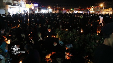 Muharram mourning rituals, Sham-e Ghariban held in Yazd