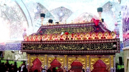 Mourners mark Tasu'a in holy shrine of Imam Hussein