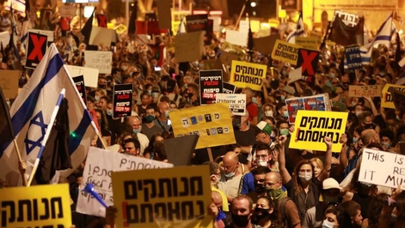 Thousands rally in occupied al-Quds against Netanyahu