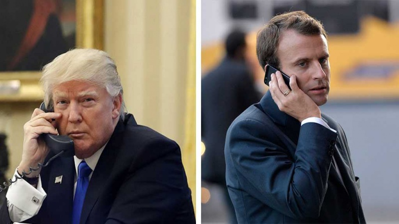 Iranpress: Trump, Macron discussed extension of arms embargo on Iran