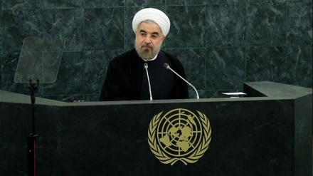 خطاب الرئيس الإيراني في الأمم المتحدة یبث من وكالة إيران برس 
