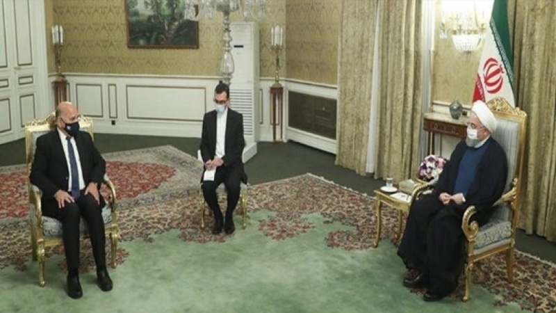 Iranpress: الرئيس روحاني يلتقي بوزير الخارجية العراقي