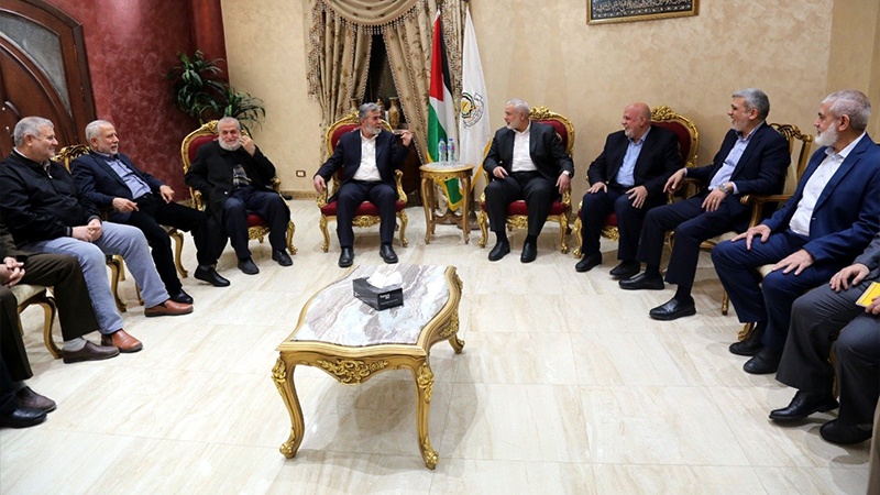 Iranpress: حماس والجهاد الاسلامي توكدان مواجهة الموامرة الاميركية والصهيونية ضد القضية الفلسطينية