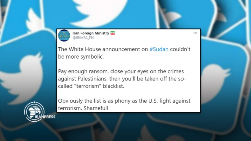 Iranpress: الخارجية تدين المقترح الأمريكي بشأن تطبيع العلاقات بين السودان وإسرائيل