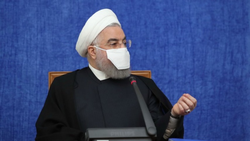 Iranpress: الرئيس روحاني يؤكد على ضرورة المتابعة للحصول على الأرصدة المجمدة 