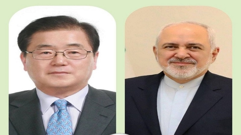 Iranpress: ظريف يطالب كوريا الجنوبية إزالة القيود عن الأصول الإيرانية