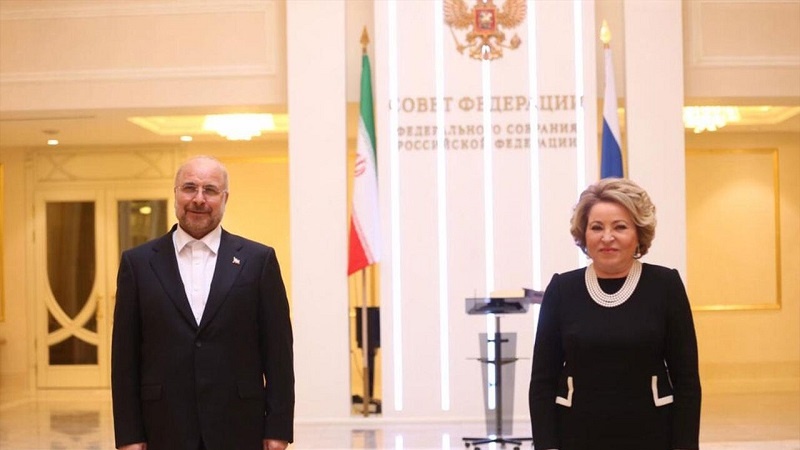 قاليباف يلتقي رئيسة المجلس الفيدرالي الروسي