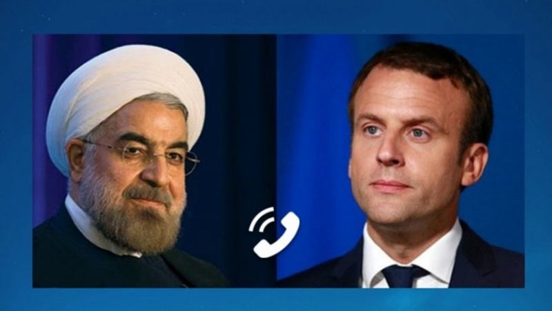 Iranpress: روحاني لماكرون: الاتفاق النووي غير قابل لإعادة التفاوض