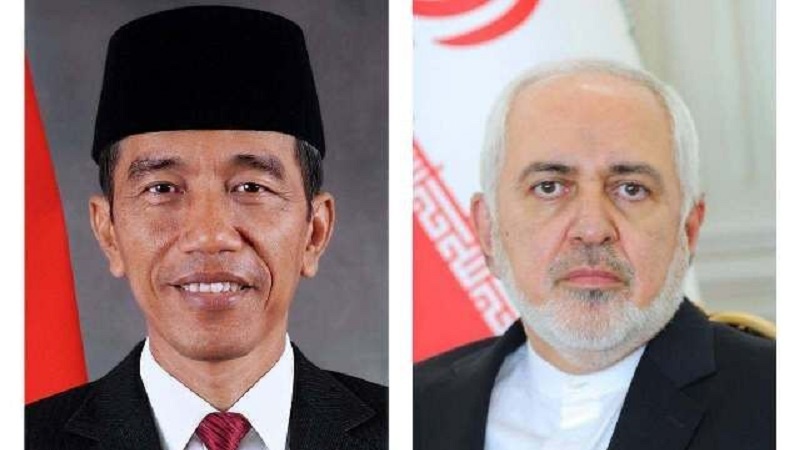 Iranpress: ظريف يلتقي الرئيس الإندونيسي