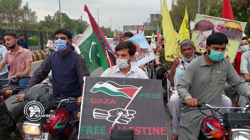 Iranpress: مظاهرات بالدراجات النارية في باكستان دعما لفلسطين