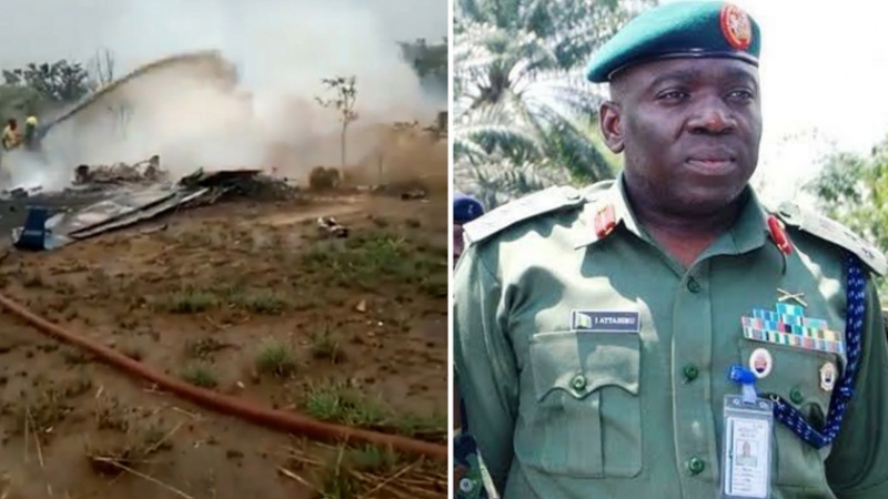 Iranpress: مقتل قائد الجيش النيجيري في تحطم طائرة شمال البلاد